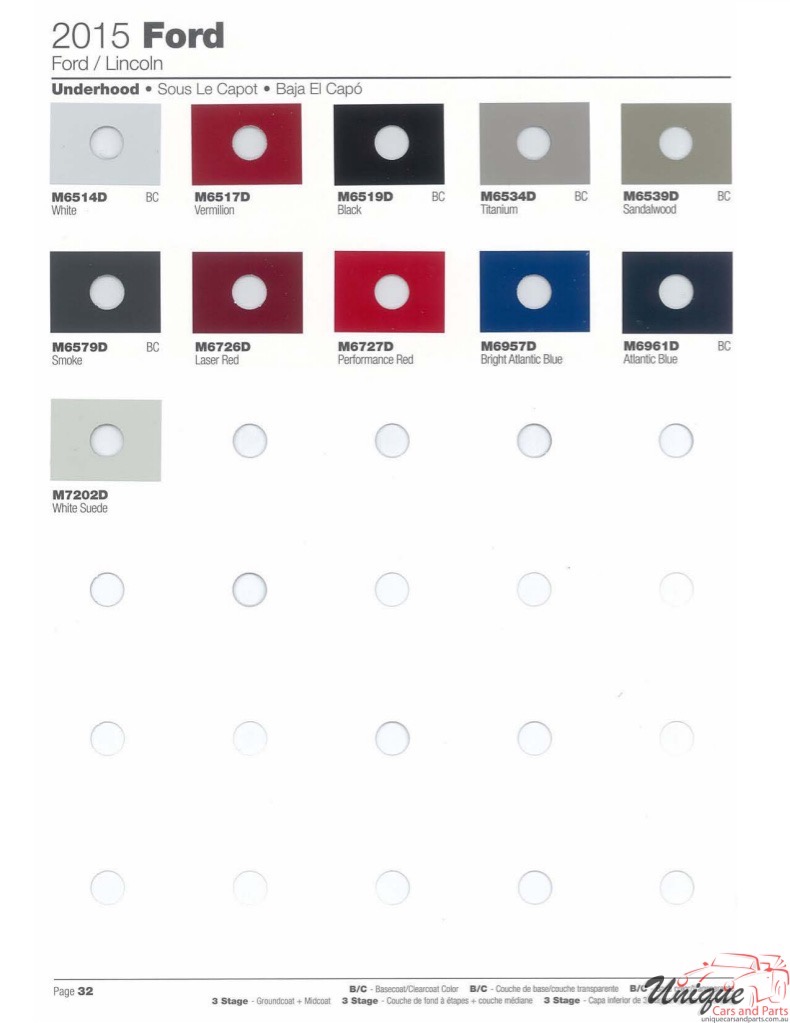 2015 Ford Paint Charts Sherwin-Williams 6